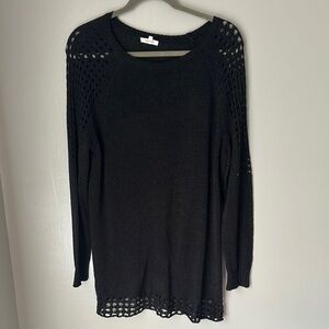 Maurices Black Knit Sweater 1x